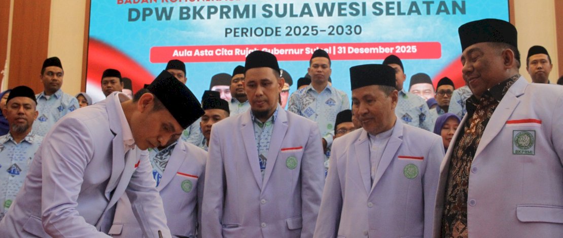Dewan Pengurus Wilayah Badan Komunikasi Pemuda Remaja Masjid Indonesia (DPW BKPRMI) Sulawesi Selatan Periode 2025&ndash;2030 resmi dilantik pada Rabu, 31 Desember 2025, di Aula Asta Cita, Rumah Jabatan Gubernur Sulawesi Selatan.
