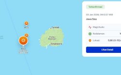 Gempa Berkekuatan Magnitudo 4,9 Guncang Pulau Bawean, BMKG: Tidak Berpotensi Tsunami