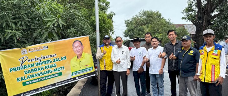 Berkat Hamka B Kady, Ruas Jalan Kalamassang - Moti Kini Mulus Lewat Program IJD