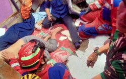 Angin Kencang, Pasutri di Makassar Tertimpa Atap Beton Indekos