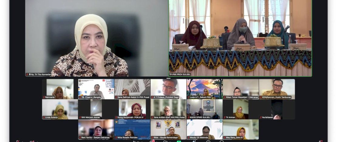 Makassar Bersiap Jadi Tuan Rumah HKG PKK ke-54, TP PKK Pusat&ndash;Sulsel Gelar Rapat Perdana
