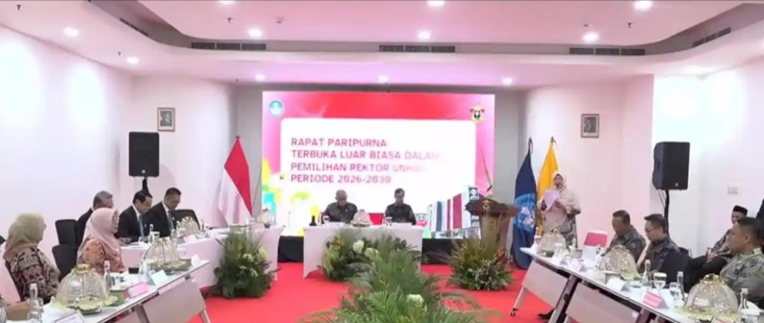 Rapat paripurna pemilihan rektor Unhas di Jakarta, Rabu, 14 Januari 2026.