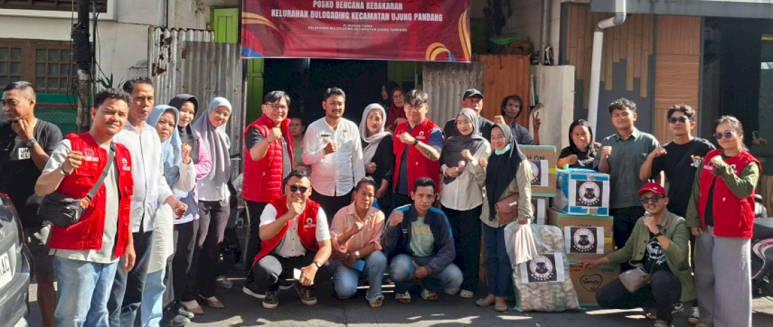 BMI Makassar Salurkan Bantuan untuk Korban Kebakaran di Bulogading