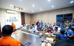 Gubernur Sulsel Bersama Menhub dan Basarnas Evaluasi Pencarian Korban ATR 42-500