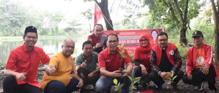 Peringati HUT Megawati Soekarnoputri, PDI Perjuangan Sulsel Tanam 79 Ribu Pohon dan Tebar Benih Ikan