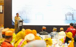 Disaksikan Jufri Rahman, Datu Luwu Kukuhkan Pengurus Pusat Wija We Ummung Datu Larompong di Makassar