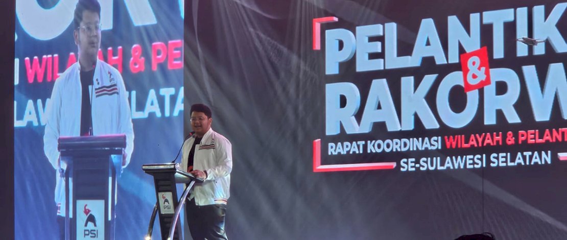 Ketua Dewan Pimpinan Wilayah (DPW) Partai Solidaritas Indonesia (PSI) Sulawesi Selatan, Muammar Gandi Rusdi