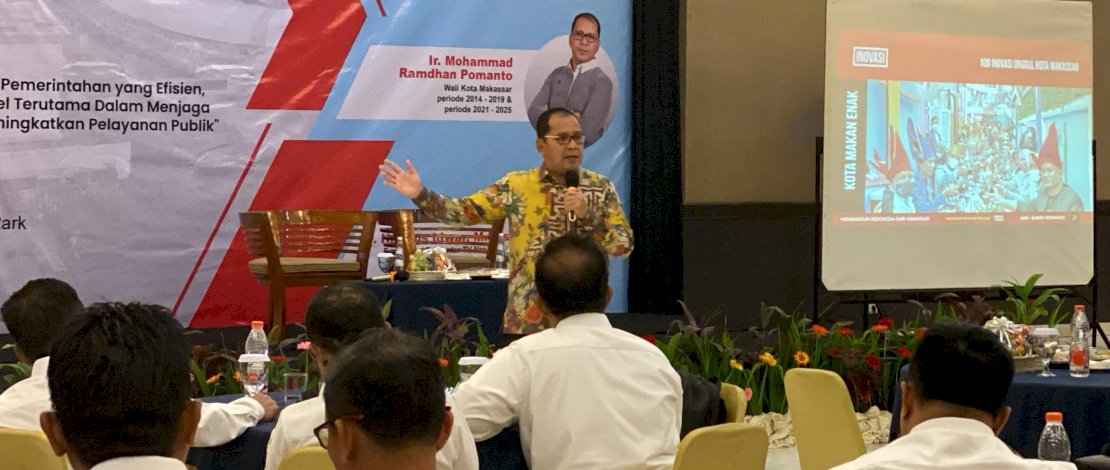 Mantan Wali Kota Makassar, Moh Ramdhan "Danny" Pomanto, hadir sebagai narasumber utama dalam kegiatan Sinergitas Kinerja Forkopimda dan Perangkat Daerah dalam Tata Kelola Pemerintahan yang digelar Pemerintah Kota Bekasi di The Highland Park Resort, Bogor, Jumat, 30 Januari 2026.
