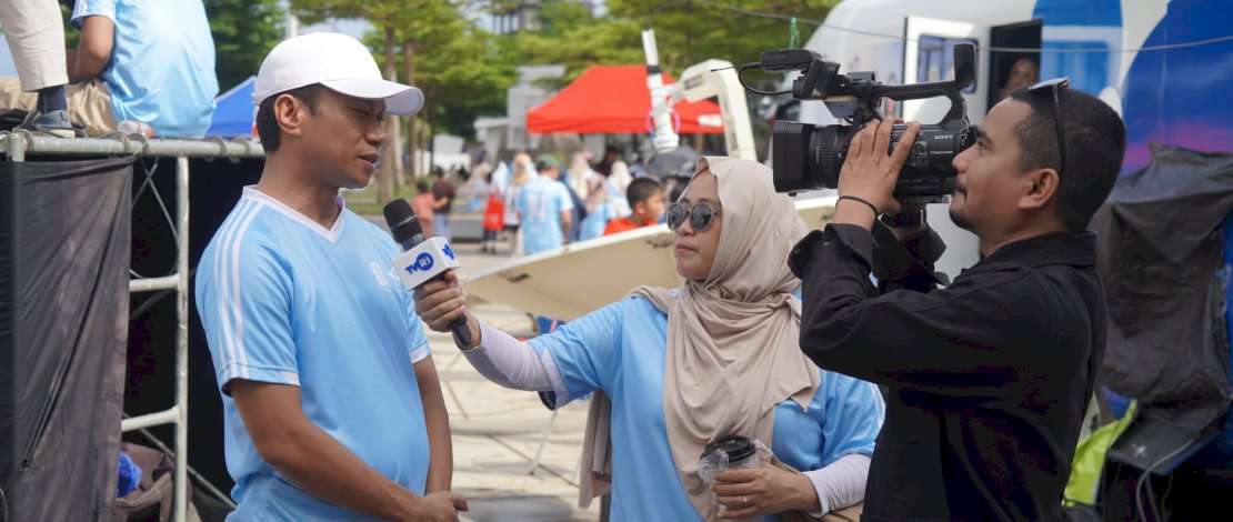 Camat Ujung Pandang Hadiri Peresmian TVRI sebagai Official Media Partner Piala Dunia 2026 di Pantai Losari