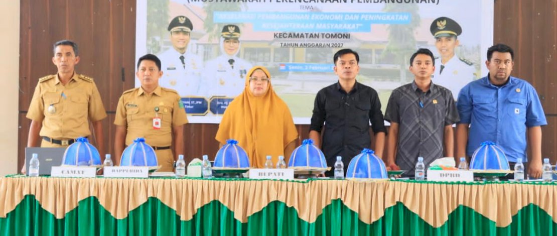 Pemerintah Kabupaten Luwu Timur menggelar Musyawarah Perencanaan Pembangunan (Musrenbang) tingkat kecamatan sebagai satu kesatuan rangkaian proses dalam penyusunan dokumen Rencana Kerja Pembangunan Daerah Tahun 2027, Senin, 2 Februari 2026.