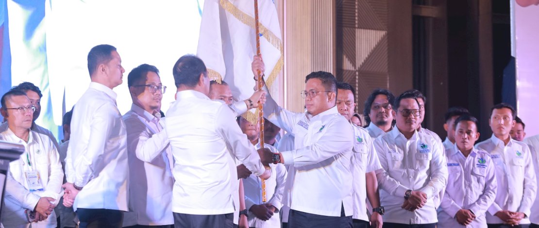 Pelantikan pengurus Gapembi Sulsel, di Hotel Claro Makassar, Senin, 9 Februari 2026.