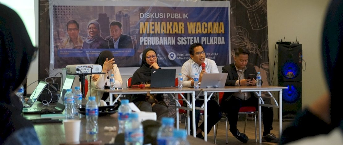 Diskusi Forum Wartawan Politik (FWP) dengan tema "Menakar Wacana Perubahan Sistem Pilkada" di Makassar, Sulawesi Selatan, Selasa, 10 Februari 2026.