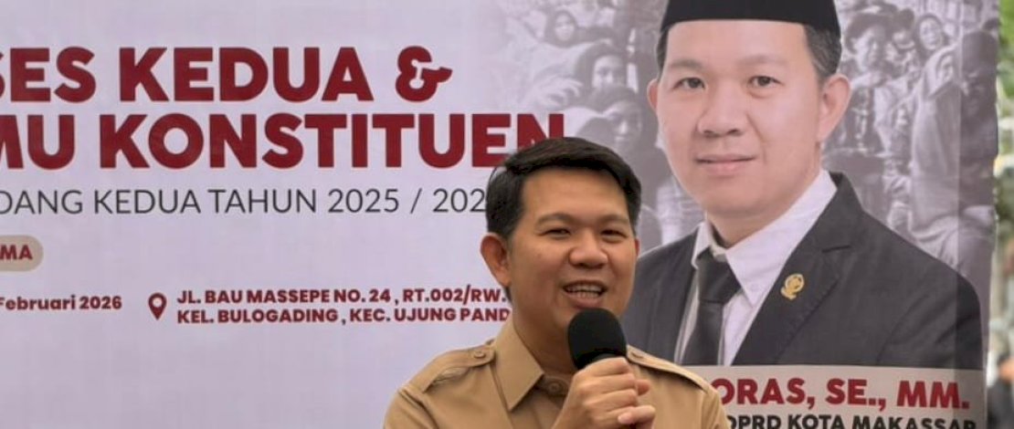 Wakil Ketua DPRD Kota Makassar, Eric Horas kembali menyapa konstituennya dalam rangka reses kedua masa persidangan kedua tahun sidang 2025/2026.