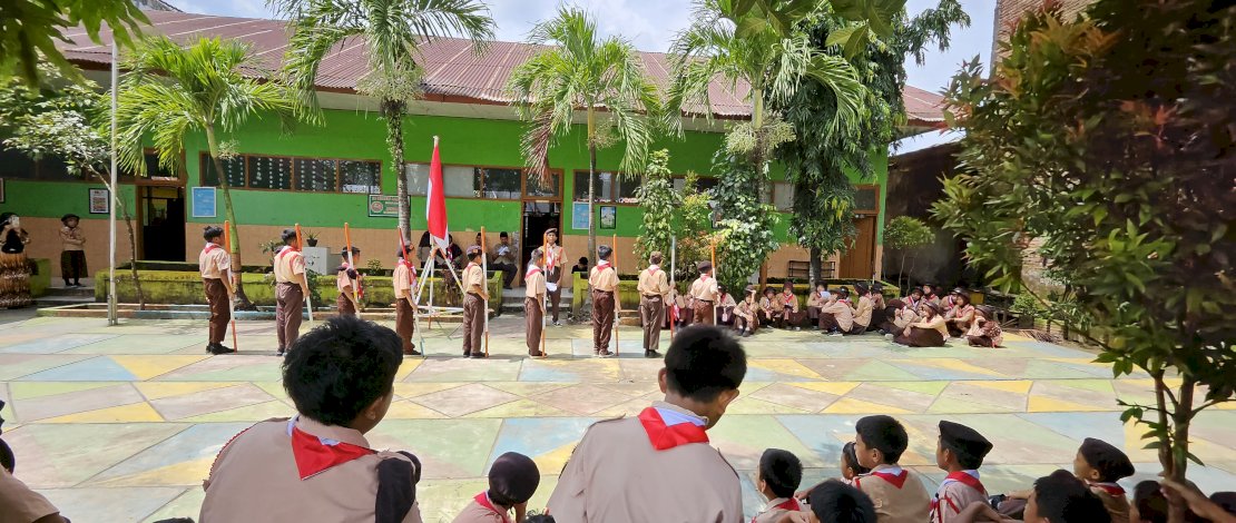 Latih Disiplin dan Kemandirian, SD Negeri Samata Gelar Perkemahan Sabtu-Minggu
