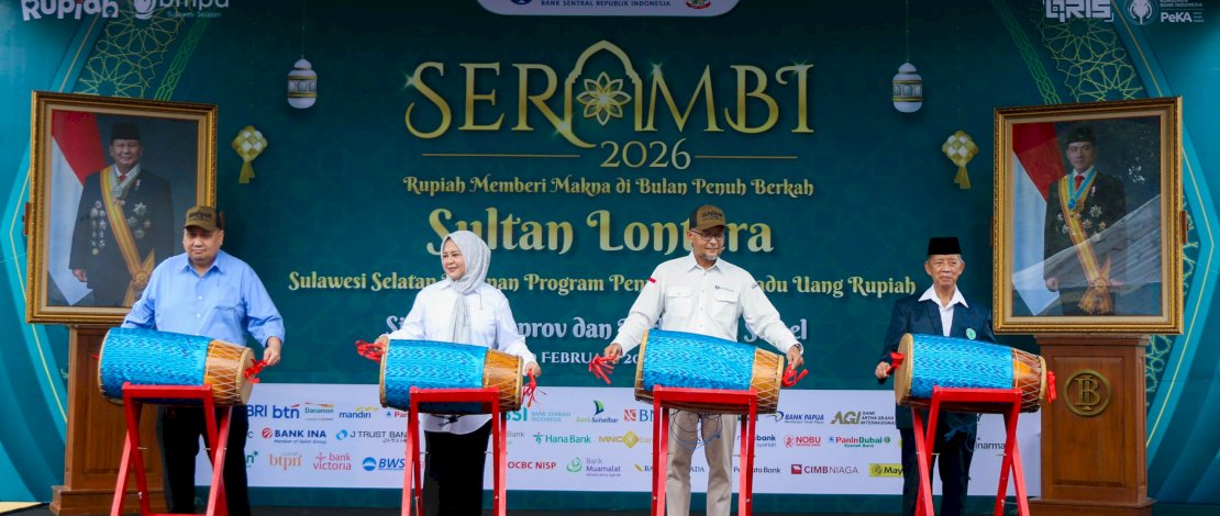 Semarak Rupiah Ramadan dan Berkah Idulfitri (SERAMBI) 2026 pada 19 Februari 2026 di Makassar. 