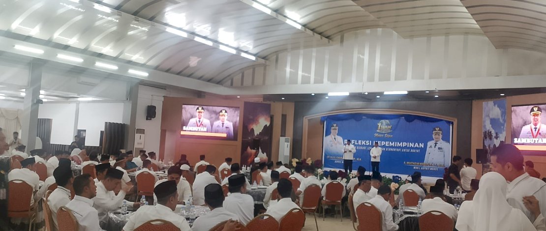 Pemerintah Kabupaten Maros menggelar refleksi satu tahun kepemimpinan Chaidir Syam - Muetazim Mansyur sebagai Bupati dan Wakil Bupati Maros, yang dilaksanakan di Gedung Serbaguna, Jumat, 20 Februari 2026.