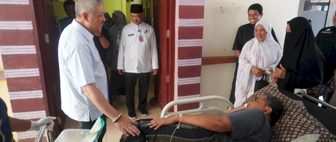 Bupati Pinrang, Irwan Hamid, saat melakukan kunjungan langsung ke Rumah Sakit Umum Daerah (RSUD) Lasinrang, Jumat (27/2/2026).