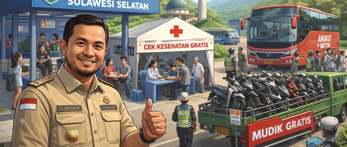 Sulsel Siaga Mudik 2026: Rest Area, Cek Kesehatan Gratis hingga Mudik Gratis Disiapkan