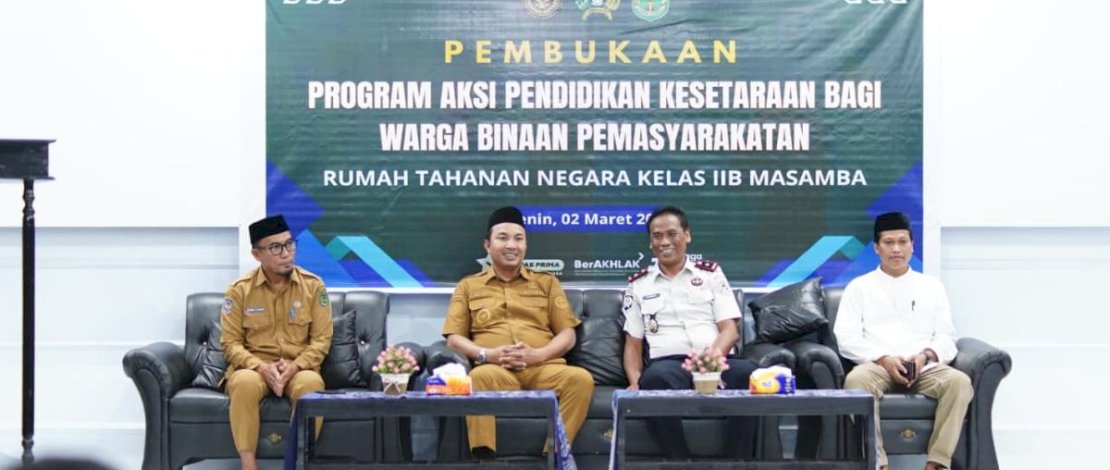 Dari Balik Jeruji Menuju Masa Depan: Bupati Luwu Utara Luncurkan Sekolah Kesetaraan di Rutan Masamba