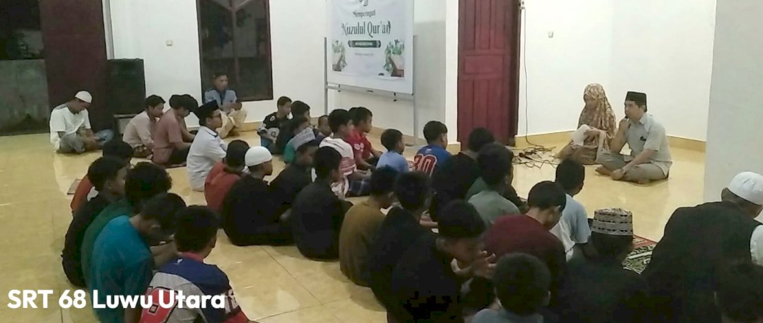 Keluarga Besar Sekolah Rakyat (SR) 68 Kabupaten Luwu Utara menggelar peringatan Malam Nuzulul Qur&rsquo;an, Jumat, 6 Maret 2026, di Kompleks Sekolah Rakyat 68 Luwu Utara.
