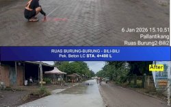 Pengerjaan Ruas Jalan Burung-burung, Bili-bili dan Tondong Sinjai Dikebut