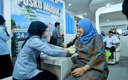 Aliyah Mustika Ilham Dorong Mudik Aman Lewat Posko Kesehatan BPJS di Pelabuhan Makassar