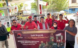 Amaliyah Ramadan, PDI Perjuangan Makassar Hadir Bantu Ojol dan Bentor Lewat Voucher BBM Gratis 