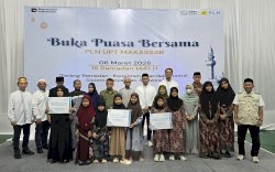 Komitmen untuk Keandalan Sistem Penyaluran, PLN UPT Makassar Gelar Buka Puasa Bersama dan Berbagi Santunan