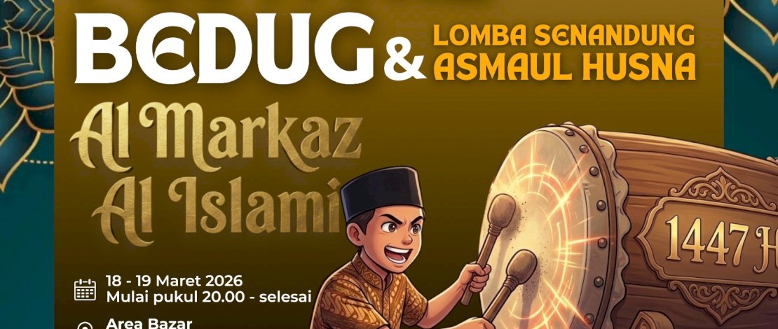 Masjid Al Markaz Al Islami Kolaborasi Bank Mega Syariah Gelar Festival Bedug Ramadan