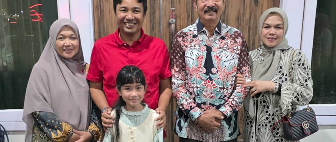 Potret Keakraban 2 Tokoh Luwu Utara pada Momentum Idulfitri, Satu Mantan Bupati, yang Satu Bupati Saat Ini