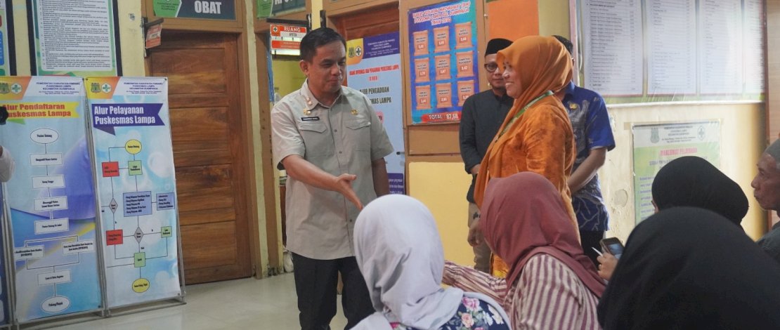 Wabup Pinrang Sidak Puskesmas Lampa dan Layanan Publik Pasca Libur Idul Fitri