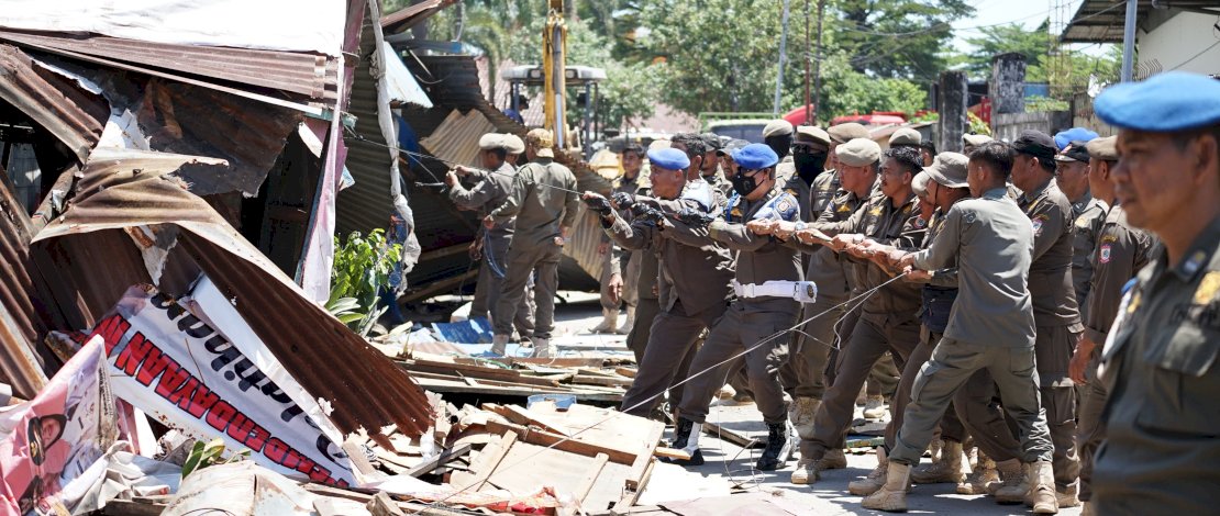 20 Lapak Liar di Jalan Kalimantan Ditertibkan, Camat: Sudah Peringatan hingga SP Tiga