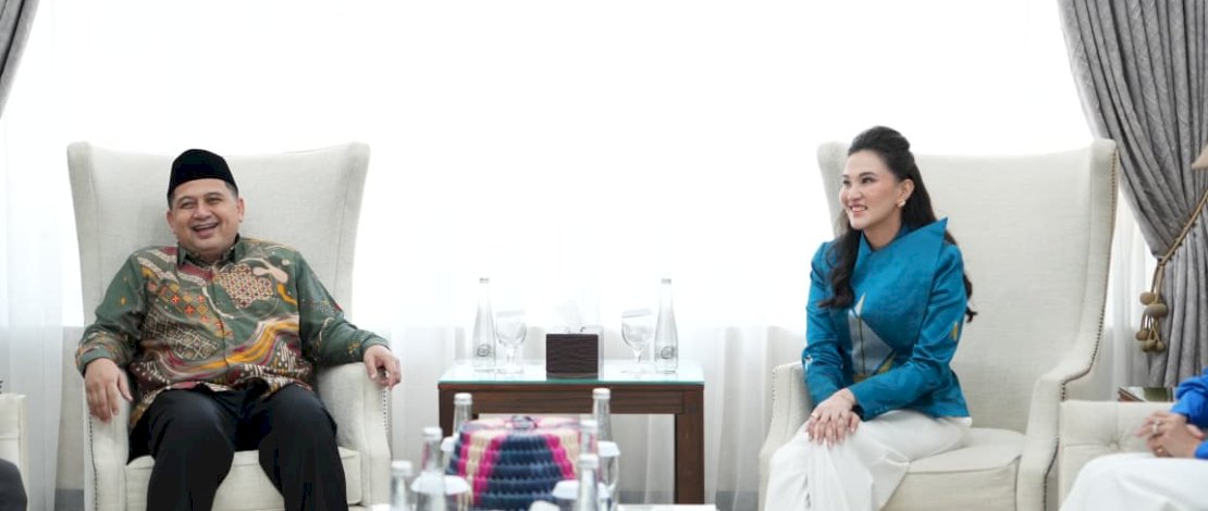 Wali Kota Makassar Munafri Arifuddin, menerima kunjungan Gubernur Maluku Utara Sherly Tjoanda, di Rumah Jabatan Wali Kota Makassar dalam suasana hangat dan penuh keakraban, Sabtu, 28 Maret 2026.