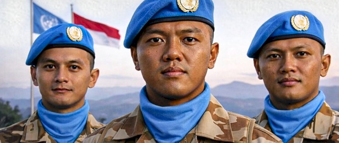 tiga prajurit terbaik TNI yang tergabung dalam Satgas Yonmek TNI-Konga XXIII-S UNIFIL, akibat serangan artileri militer Israel (IDF) di wilayah Libanon Selatan; Libanon pada Senin (30/3/2026).