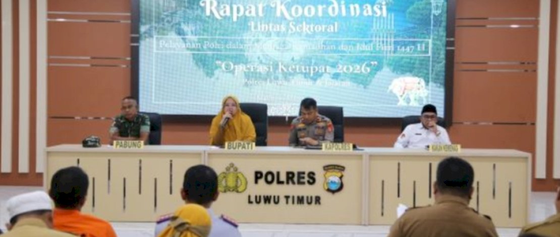 Rapat Koordinasi Lintas Sektor Operasi Ketupat 2026, Senin, 9 Maret 2026.
