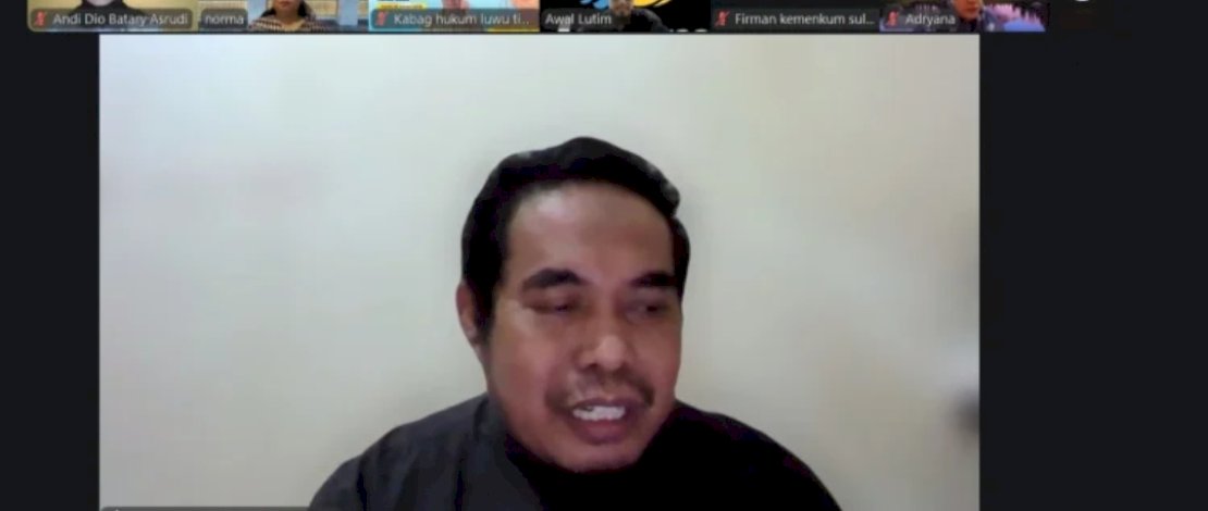 Rapat harmonisasi Rancangan Peraturan Bupati tentang Perubahan Atas Peraturan Bupati Nomor 37 Tahun 2025 tentang Tata Cara Penganggaran, Pelaksanaan dan Penatausahaan, Pertanggungjawaban dan Pelaporan serta Monitoring dan Evaluasi Belanja Bantuan Keuangan Bersifat Khusus Kepada Desa, yang dilaksanakan secara daring, Senin, 16 Maret 2026.