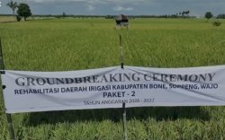 Perkuat Jaringan Irigasi, Gubernur Sulsel Groundbreaking Program MYP Irigasi di Soppeng-Bone-Wajo