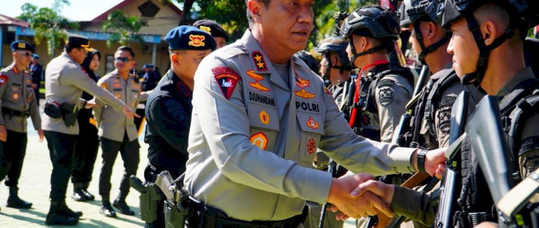  Kapolda Sulsel Lepas Puluhan Personel Brimob ke Operasi Amole 2026 di Papua Tengah