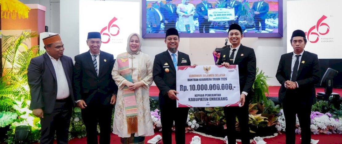 HUT Enrekang ke-66, Gubernur Sulsel Paparkan Dukungan Rp93 Miliar Lebih untuk Jalan dan Irigasi