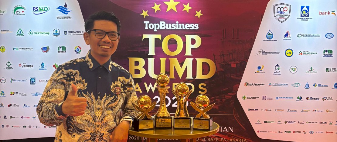 Perumda Tirta Tanadoang Kabupaten Kepulauan Selayar berhasil meraih penghargaan nasional dalam ajang TOP BUMD Awards 2026, yang digelar di Dian Ballroom, Hotel Raffles Jakarta, Senin, 13 April 2026.