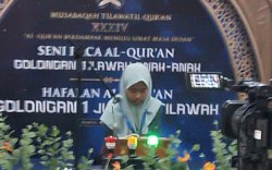 Aulia Nurul Qalbi Qari'ah Muda Luwu Utara Tampil Memukau di Hari Pertama MTQ Sulsel