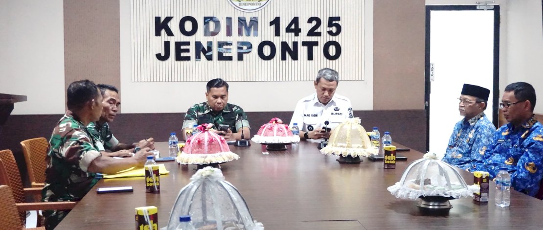 Bupati Jeneponto, Paris Yasir, menegaskan komitmennya dalam mendukung penuh pelaksanaan TNI Manunggal Membangun Desa (TMMD) ke-128 Tahun Anggaran 2026.