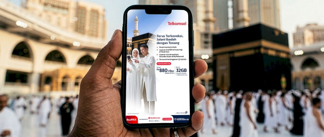 Telkomsel Luncurkan Paket RoaMAX Haji 2026, Kuota hingga 42 GB