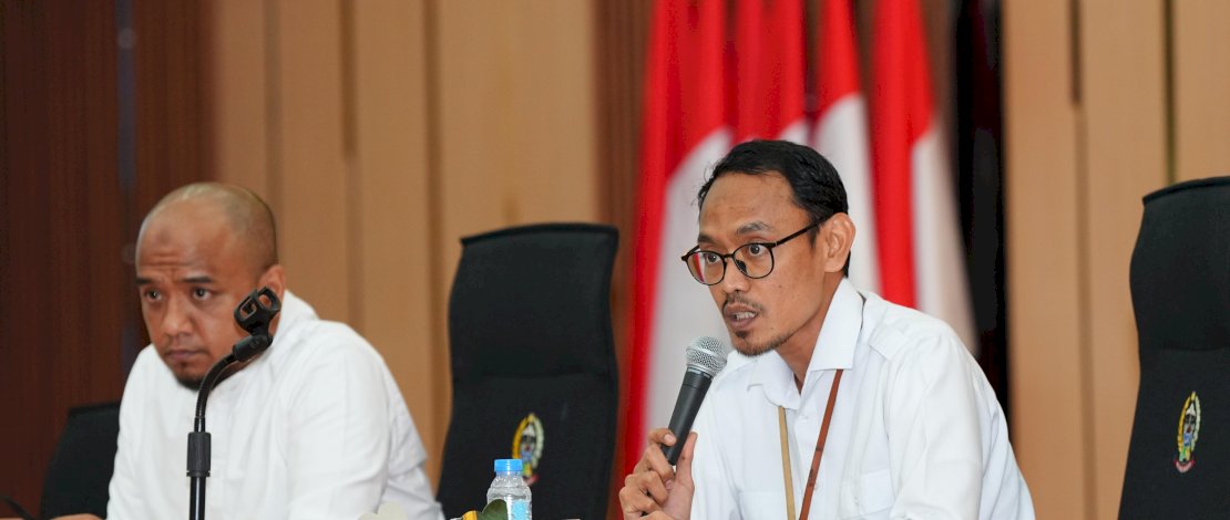 Rapat Koordinasi Teknis (Rakortek) Tematik Stunting, Perempuan, Anak, Disabilitas, dan Lansia di Ruang Pola Kantor Gubernur Sulsel, Selasa, 22 April 2026.