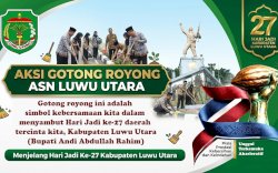 Sambut HUT ke-27 Luwu Utara, Bupati Andi Rahim Gerakkan Aksi Gotong Royong Massal Jumat 24 April