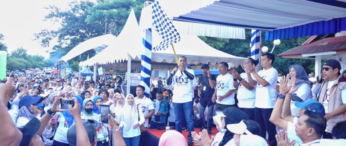 Ribuan Warga Ramaikan Jalan Santai Bahagia, Bupati Jeneponto Ajak Perkuat Kebersamaan