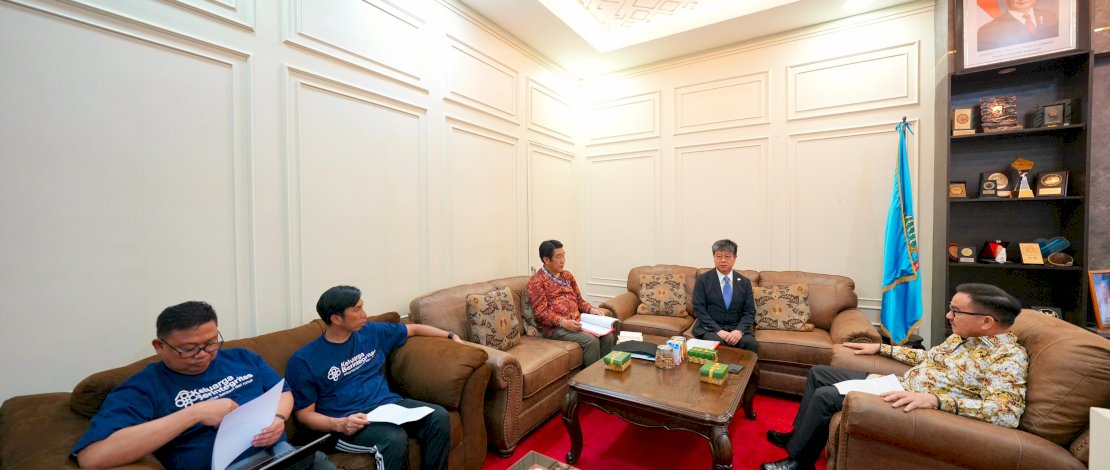 Sekretaris Daerah Provinsi Sulsel, Jufri Rahman, menerima kunjungan Kepala Kantor Konsuler Jepang di Makassar, Ohashi Koichi, bersama Penasehat JICA Wilayah Sulawesi, Shintani Naoyuki, di Ruang Sekda Sulsel, Selasa, 28 April 2026.