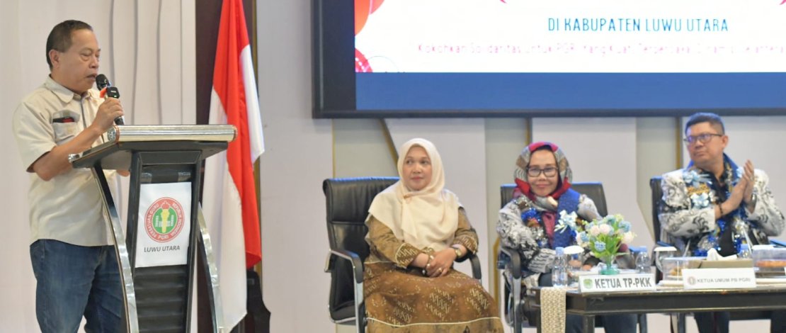 Sekda Luwu Utara Sambut Ketua Umum PB PGRI, Tegaskan Komitmen Pendidikan Berkualitas