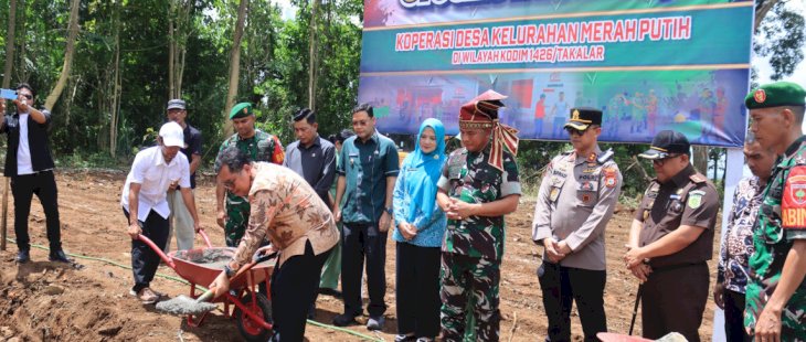Sinergi TNI dan Pemkab Takalar: Pangdam XIV/Hasanuddin dan Bupati Daeng Manye Resmikan Ground Breaking Koperasi Merah Putih