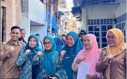 Wujudkan Kemandirian Pangan dari Pekarangan, Ketua TP PKK Kota Makassar Tinjau Kebun &lsquo;Aku Hatinya PKK&rsquo; di Pisang Utara